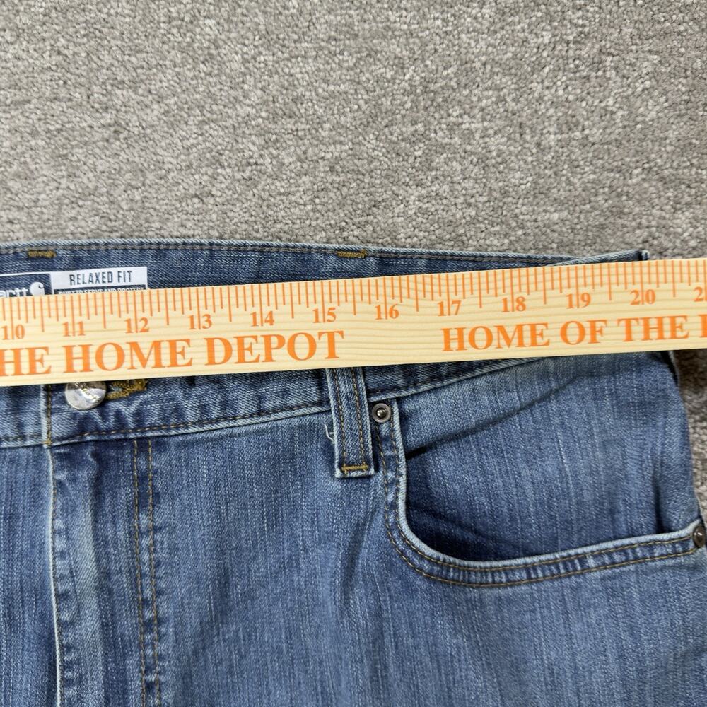 NWOT Carhartt Rugged Flex Relaxed Fit Medium Wash Stretch Denim Jeans Mens 40x32 - Picture 5 of 10